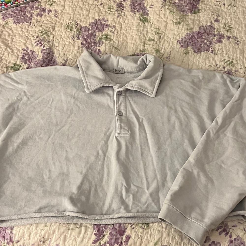 Light Blue Collared Sweater